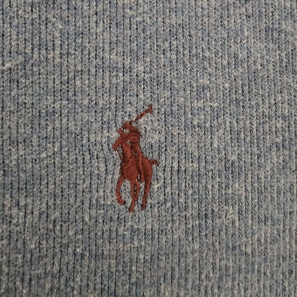 Polo Ralph Lauren Blue Pullover Hoodie XXL Classic Pony Logo Cotton - Picture 3 of 6